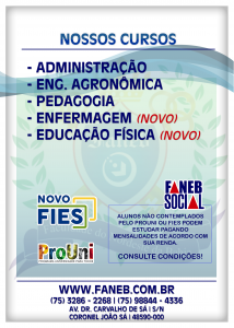 Panfleto Vestibular - Costas